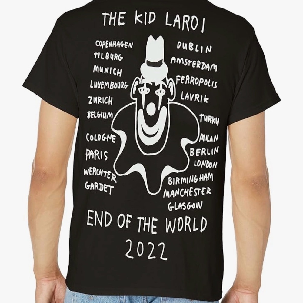 ✨ The Kid Laroi Tour T-Shirt 2022 Black Size M NWOT ✨ - Picture 2 of 2